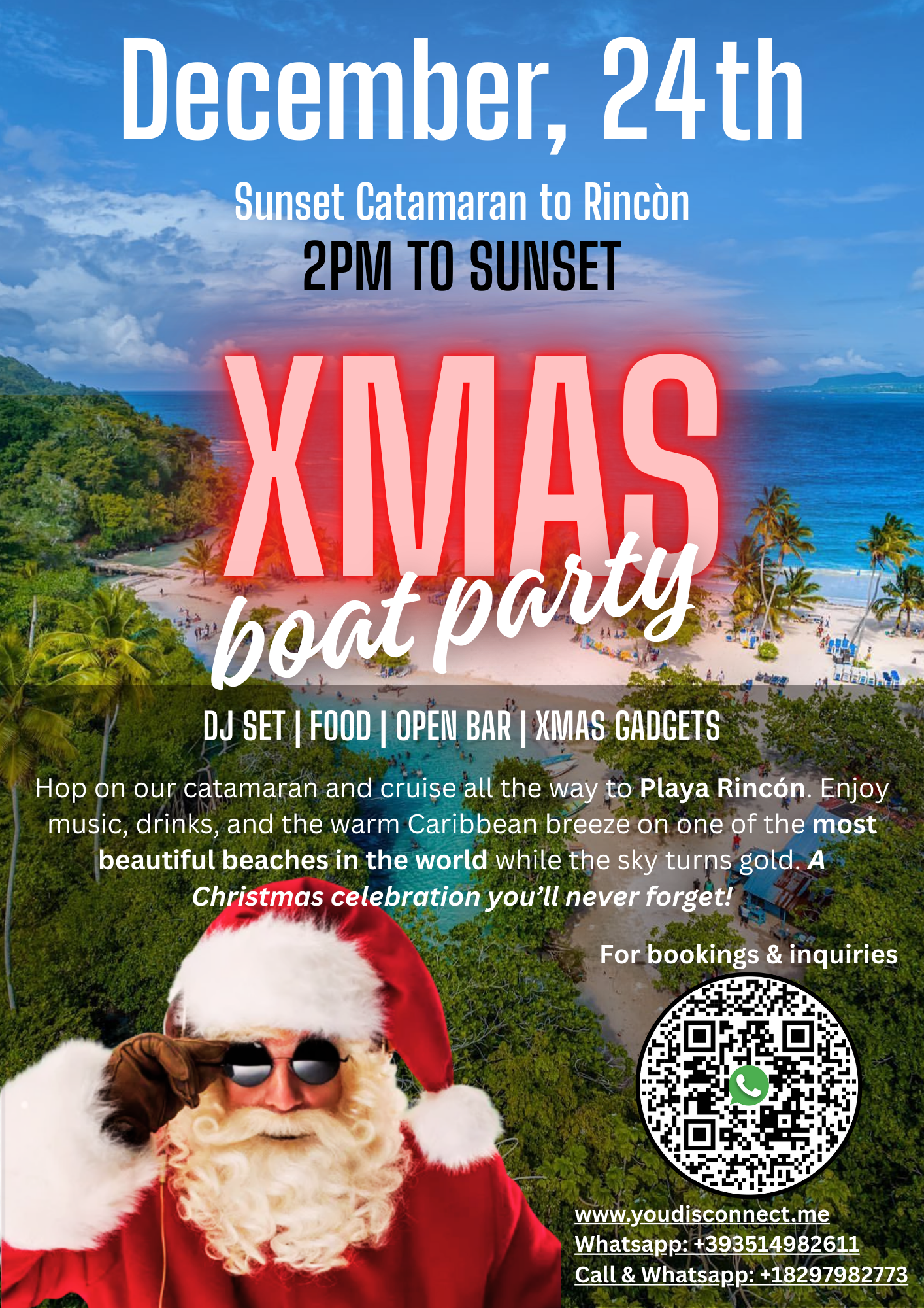 xmas boat party - playa rincon